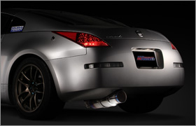 Ti RACING TITANIUM MUFFLER for Z33/350Z － TOMEI POWERED INC